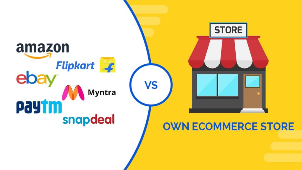 difference between an online store and an e-commerce website